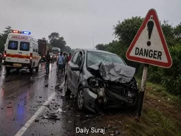 Five Pilgrims Killed, Three Critically Injured in Rajasthan Highway Crash