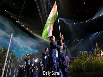ਰਾਸ਼ਟਰਮੰਡਲ ਖੇਡਾਂ ਦੇ ਉਦਘਾਟਨ ਸਮਾਰੋਹ ਵਿੱਚ ਮੀਰਾਬਾਈ ਚਾਨੂ ਤੇ ਲਵਲੀਨਾ ਬੋਰਗੋਹੇਨ ਨੇ ਕੀਤੀ ਭਾਰਤੀ ਦਲ ਦੀ ਅਗਵਾਈ