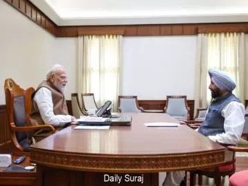 ਪੰਜਾਬ ਭਾਜਪਾ ਪ੍ਰਧਾਨ ਕੇਵਲ ਸਿੰਘ ਢਿੱਲੋਂ ਨੇ ਪ੍ਰਧਾਨ ਮੰਤਰੀ ਨਰਿੰਦਰ ਮੋਦੀ ਨਾਲ ਕੀਤੀ ਮੁਲਾਕਾਤ, ਸੂਬੇ ਦੇ ਮੁੱਦਿਆਂ 'ਤੇ ਹੋਈ ਚਰਚਾ