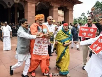 ਪੱਪੂ ਯਾਦਵ ਦਾ ਸੰਸਦ ਵਿੱਚ ਸੰਕੇਤਕ ਰੋਸ ਪ੍ਰਦਰਸ਼ਨ, ਰਾਮ ਮੰਦਰ ਚੜ੍ਹਾਵਾ ਮਾਮਲੇ 'ਤੇ ਸਰਕਾਰ ਨੂੰ ਘੇਰਿਆ