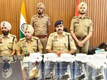 मानसा पुलिस की बड़ी सफलता: अर्श डल्ला गैंग के 2 गुर्गे अवैध हथियारों के साथ गिरफ्तार