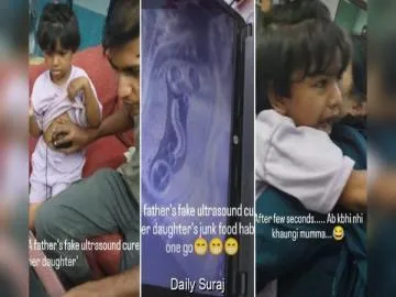 Fake Ultrasound Prank Goes Viral as Father Tries to Stop Daughter From Eating Junk Food