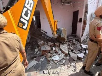 Parvinder Jhota Murder Case: Mansa Administration Cracks Down, Bulldozer Raxes Accused Ashwani Kumar’s House