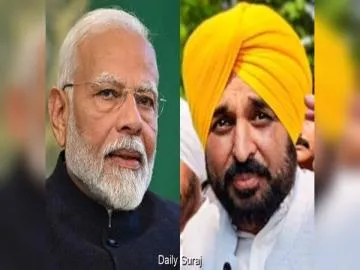 ਪ੍ਰਧਾਨ ਮੰਤਰੀ ਨਰਿੰਦਰ ਮੋਦੀ ਨੇ ਪੰਜਾਬ ਦੇ ਮੁੱਖ ਮੰਤਰੀ ਭਗਵੰਤ ਮਾਨ ਨੂੰ ਜਨਮ ਦਿਨ ਦੀਆਂ ਦਿੱਤੀਆਂ ਸ਼ੁਭਕਾਮਨਾਵਾਂ