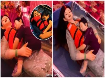 Mother’s Love Amid Tragedy: Durga Puja Pandals Remember Victims of Bargi Dam Boat Accident