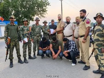 पंजाब पुलिस का कांस्टेबल 525 ग्राम अफीम के साथ गिरफ्तार, दो अन्य साथी भी काबू