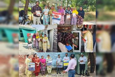 ਡਰਾਈ ਡੇ ਐਕਟੀਵਿਟੀ ਦੌਰਾਨ ਲੋਕਾਂ ਨੂੰ ਡੇਂਗੂ ਬੁਖਾਰ ਤੋਂ ਬਚਾਓ ਸੰਬੰਧੀ ਕੀਤਾ ਜਾਗਰੂਕ
