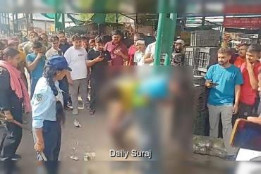 बठिंडा फल मंडी में चोरी के शक में दो युवकों को खंभे से बांधकर पीटा, वीडियो वायरल