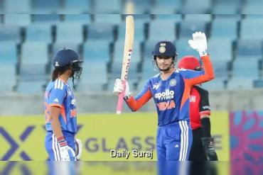 India storms into Women’s Asia Cup semifinals with 137-run win