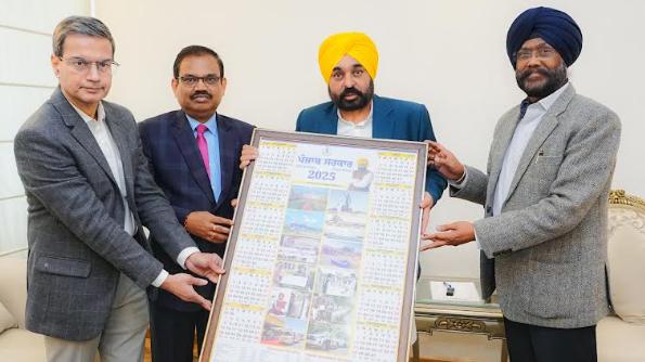 ਮੁੱਖ ਮੰਤਰੀ ਨੇ ਸਾਲ 2025 ਲਈ ਪੰਜਾਬ ਸਰਕਾਰ ਦੀ ਡਾਇਰੀ ਅਤੇ ਕੈਲੰਡਰ ਕੀਤਾ ਜਾਰੀ