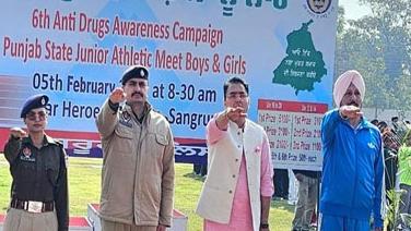 ਜ਼ਿਲ੍ਹਾ ਪੁਲਿਸ ਸੰਗਰੂਰ ਵਲੋਂ 'ਛੇਵੀਂ ਐਂਟੀ ਡਰੱਗ ਅਵੇਅਰਨੈੱਸ ਕੰਪੇਨ' ਤਹਿਤ ਜੂਨੀਅਰ ਐਥਲੈਟਿਕਸ ਮੀਟ ਕਰਵਾਈ