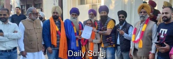 ਤਰਨ ਤਾਰਨ ਦੇ ਵਾਰਡ ਨੰਬਰ 3 ਤੋਂ ਆਜ਼ਾਦ ਉਮੀਦਵਾਰ ਪਲਵਿੰਦਰ ਕੌਰ ਨੂੰ ਜੇਤੂ ਐਲਾਨ ਕੀਤਾ ਗਿਆ