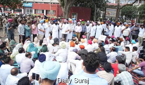 ਪੰਜਾਬ ਕਾਂਗਰਸ ਵੱਲੋਂ ਚੰਡੀਗੜ੍ਹ ਵਿੱਚ ਈਡੀ ਦਫਤਰ ਅੱਗੇ ਧਰਨਾ