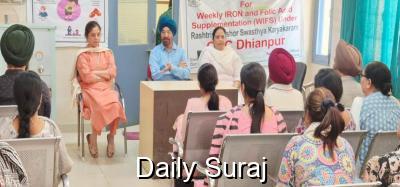 ਸਿਵਲ ਸਰਜਨ ਵੱਲੋਂ ਪੀਐੱਚਸੀ ਧਿਆਨਪੁਰ ਦੀ ਚੈਕਿੰਗ ਕੀਤੀ