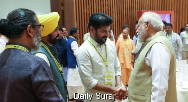 PM ਨਰਿੰਦਰ ਮੋਦੀ ਦੀ ਅਗਵਾਈ ’ਚ ਨੀਤੀ ਆਯੋਗ ਦੀ ਮੀਟਿੰਗ, CM ਭਗਵੰਤ ਮਾਨ ਨੇ ਪੰਜਾਬ ਦੀ ਆਵਾਜ਼ ਕੀਤੀ ਬੁਲੰਦ 