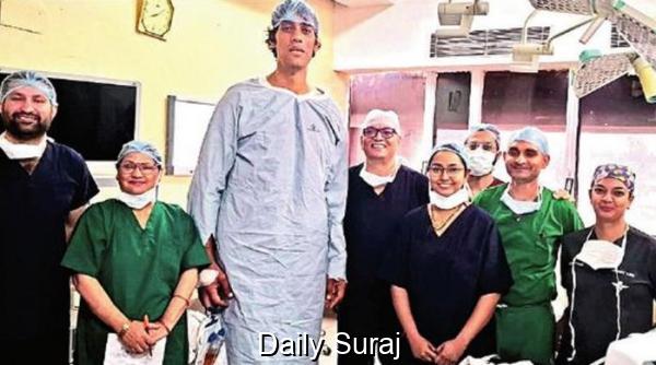 ਪੀਜੀਆਈ ਨੇ ਅਪਣੇ ਹੁਣ ਤਕ ਦੇ ਸਭ ਤੋਂ ਲੰਬੇ 7.7 ਫੁੱਟ ਦੇ ਮਰੀਜ਼ ਦਾ ਕੀਤਾ ਆਪ੍ਰੇਸ਼ਨ