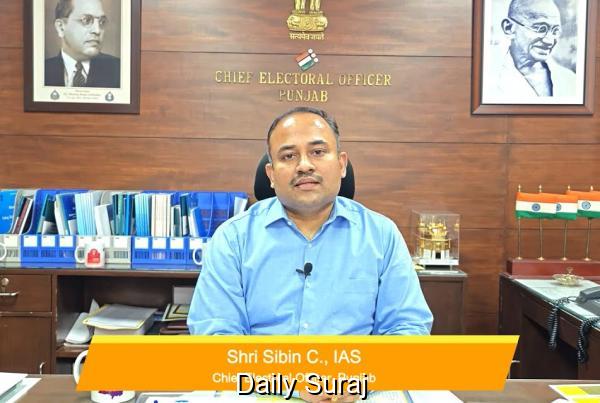 Ludhiana West bye election: One Nomination Filed on Third Day: Sibin C