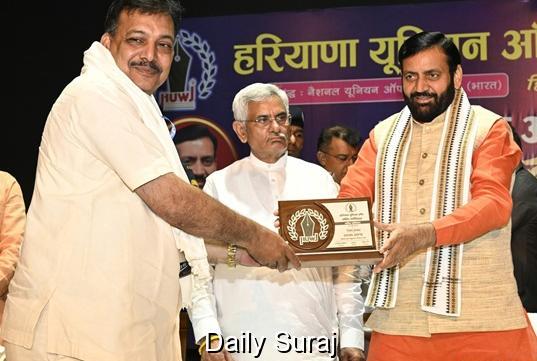 CM Nayab Saini Highlights Role of Media in Nation-Building at Haryana Journalists' Convention