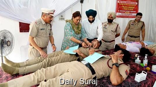 Chandigarh Fire Brigade Union Hosts Successful Blood Donation Drive