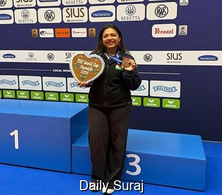 Sift Kaur Samra Wins Bronze in Women’s 3P at Munich for Second Consecutive Year