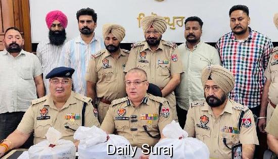 Ferozepur Police Recover 9.4 Kg Heroin, Urge Families to Stay Alert