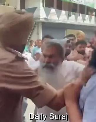 ਚੋਣ ਮੁਹਿੰਮ ਦੌਰਾਨ ਆਸ਼ੂ ਅਤੇ ਪੁਲਿਸ ਵਿਚਾਲੇ ਤਕਰਾਰ