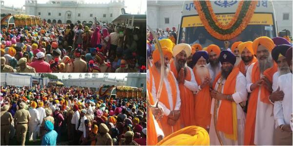 ਅੰਤਰਰਾਸ਼ਟਰੀ ਨਗਰ ਕੀਰਤਨ ਪਟਿਆਲਾ ਤੋਂ ਅਗਲੇ ਪੜਾਅ ਲਈ ਰਵਾਨਾ, ਦਰਸ਼ਨਾਂ ਲਈ ਸੰਗਤਾਂ ਦਾ ਉਮੜਿਆ ਸੈਲਾਬ