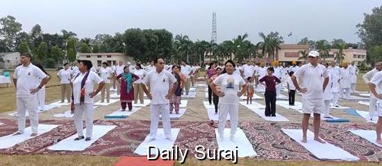 BSF Gurdaspur Marks International Yoga Day with Great Zeal
