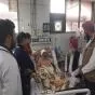Speaker Interacts with Patients, Orders Improvements in Healthcare Facilities