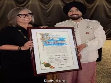 Punjabi Icon Diljit Dosanjh Receives Special Recognition in Los Angeles