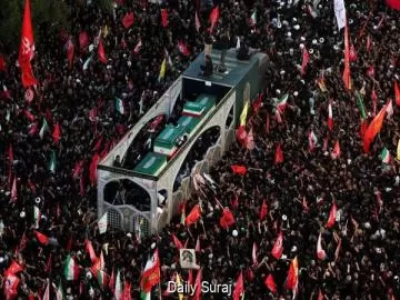 Thousands Gather in Mashhad to Bid Farewell to Ayatollah Ali Khamenei