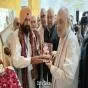 बम की धमकी और विरोध के बीच अमित शाह का जालंधर दौरा; देवी तालाब मंदिर में टेका माथा, पीड़ित परिवारों का सुना दर्द
