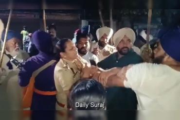 ਅੰਮ੍ਰਿਤਸਰ 'ਚ ਧਰਨੇ ਦੌਰਾਨ ਦੋ ਨਿਹੰਗ ਧੜਿਆਂ ਵਿਚਾਲੇ ਝੜਪ: ਰੋਕਣ ਪਹੁੰਚੀ ਲੇਡੀ SHO ਨਾਲ ਬਦਸਲੂਕੀ
